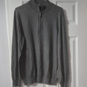 Vineyard Vines Men's Charcoal Zip-Up Sweater